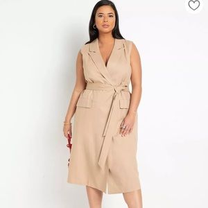 NWT Eloquii midi trench dress